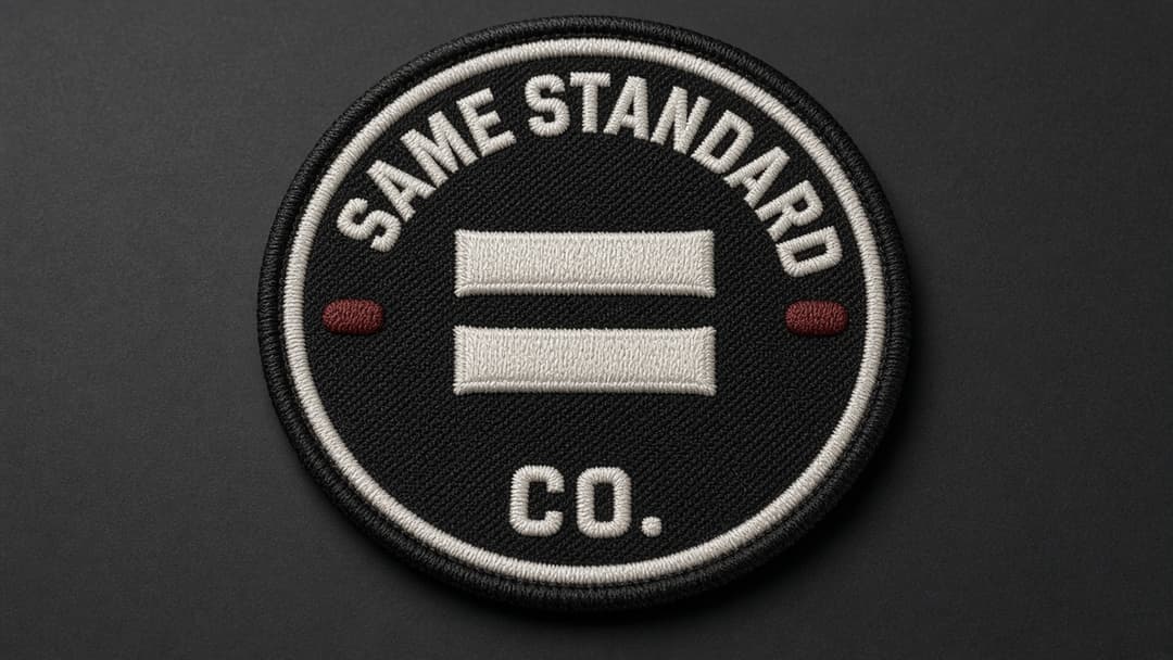 Same Standard Co. equals-sign patch